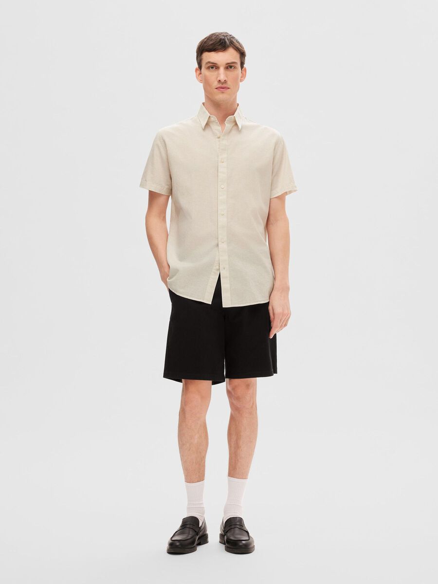 Selected Homme Regsun SS -paita puhdasta kashmiria