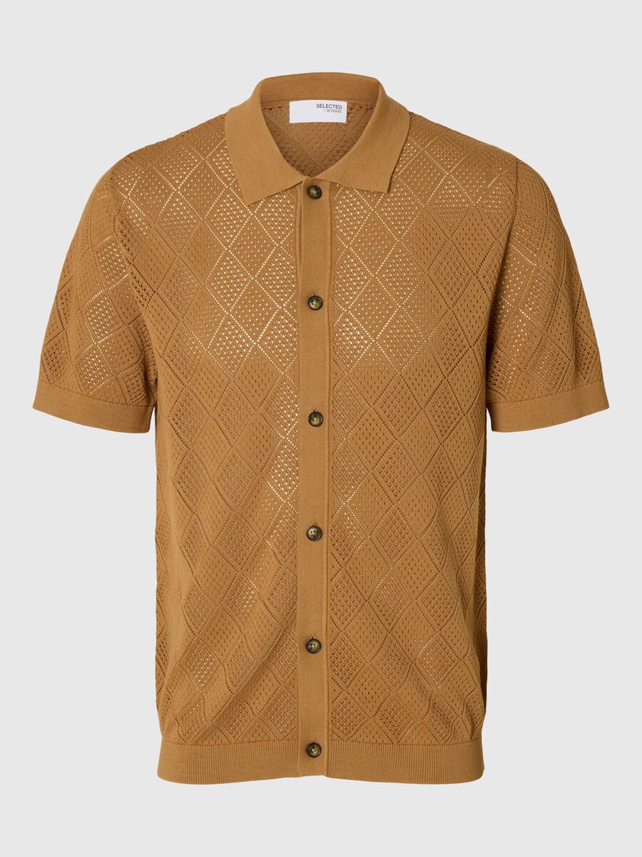 Selected Homme Arco Knit Structure -pikeepaita, maaorava
