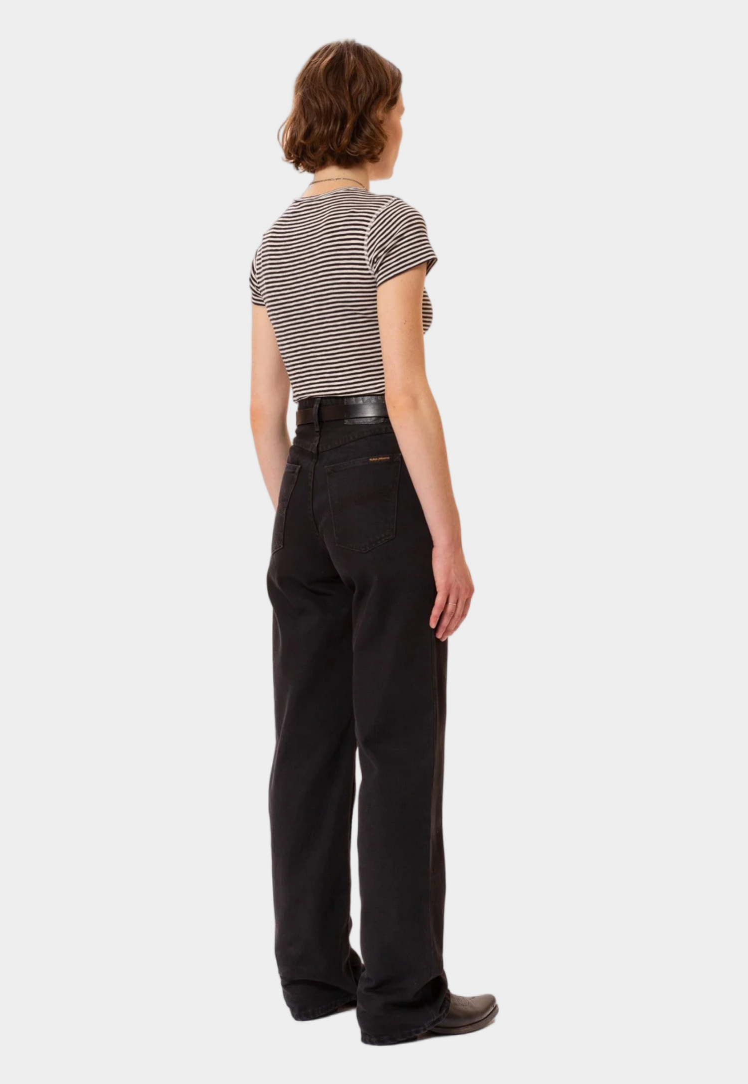 ג'ינס ארוך  High Waisted לנשים Clean Eileen- Smooth Black