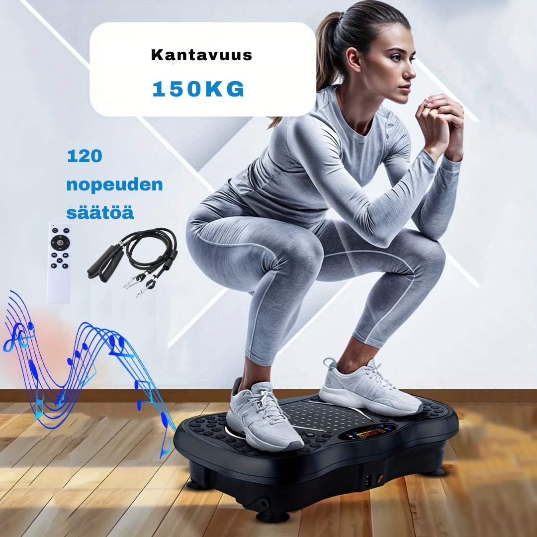 Zentra™ | Koko kehon värinälevy, vastusnauhat, älytilat, rasvaa polttava kuntoilu