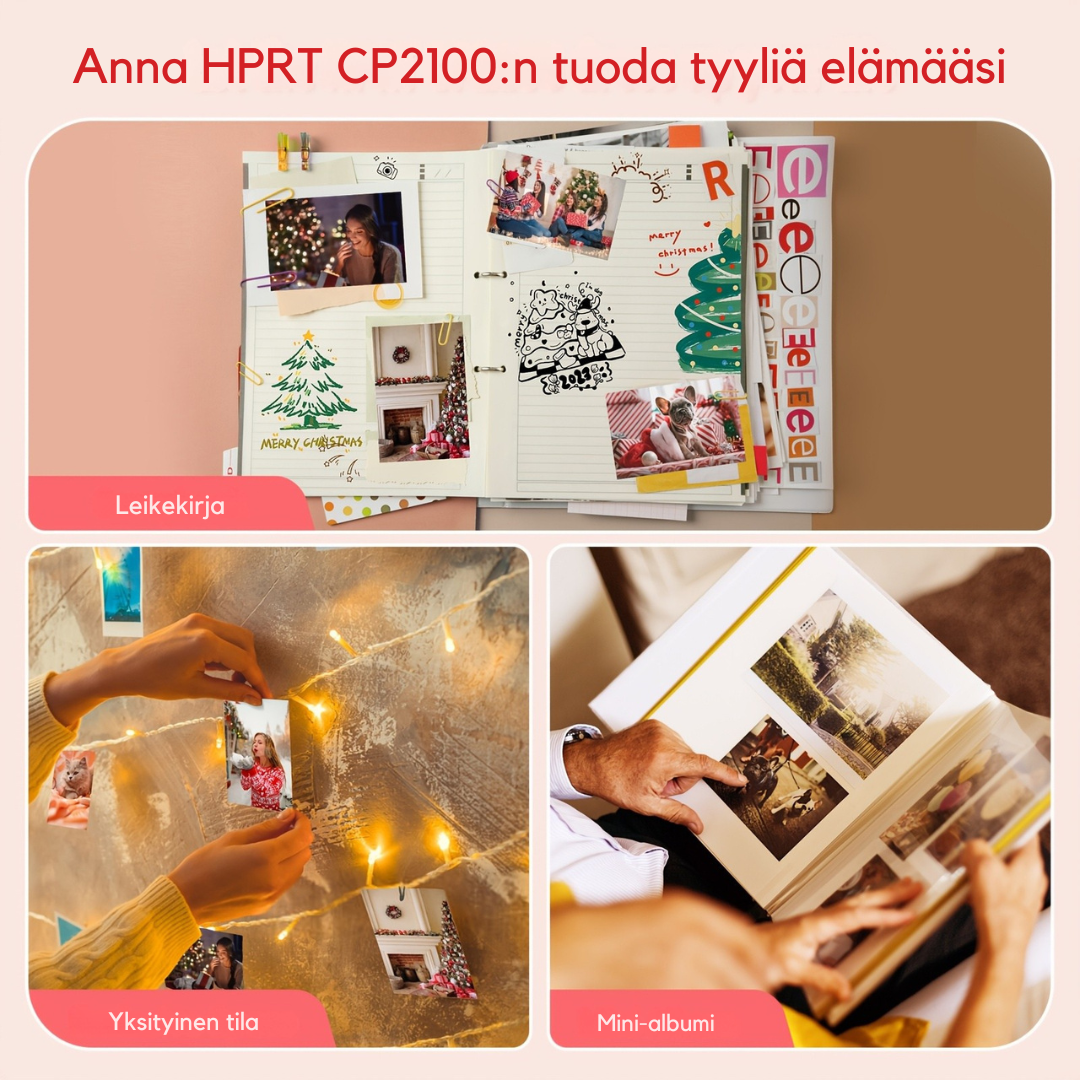 Frynto™ | 2x3" Langaton Valokuvatulostin, Lämpösublimaatio, Yhteensopiva Älypuhelimille