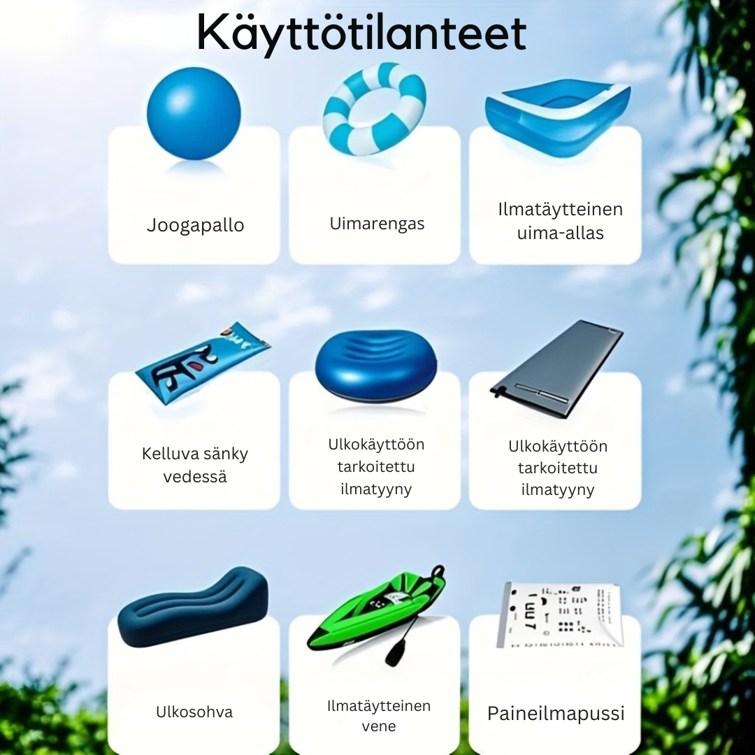 Kisa™ | Kannettava Sähköpumppu 4 Suuttimella, DC Toiminto, Täydellinen Retkeilyyn