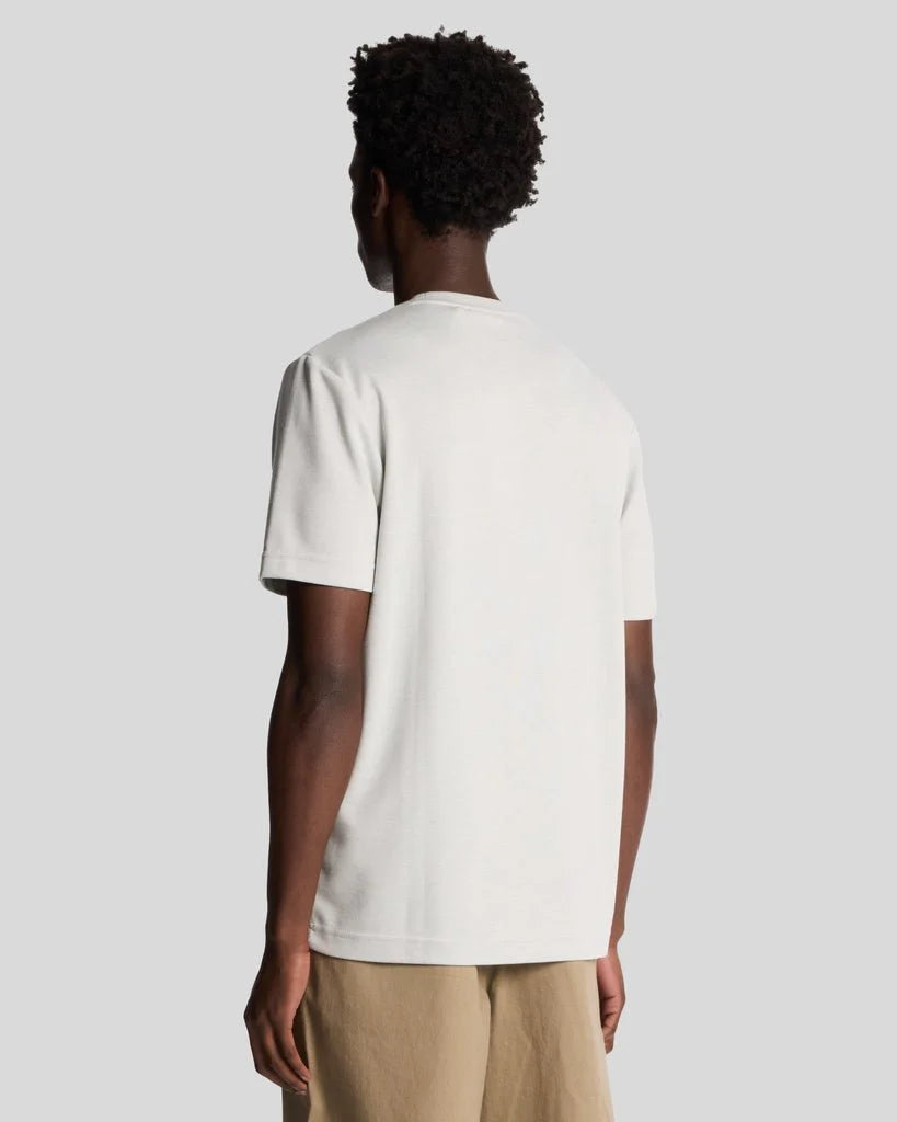 Lyle & Scott kaksisävyinen T-paita valkoinen